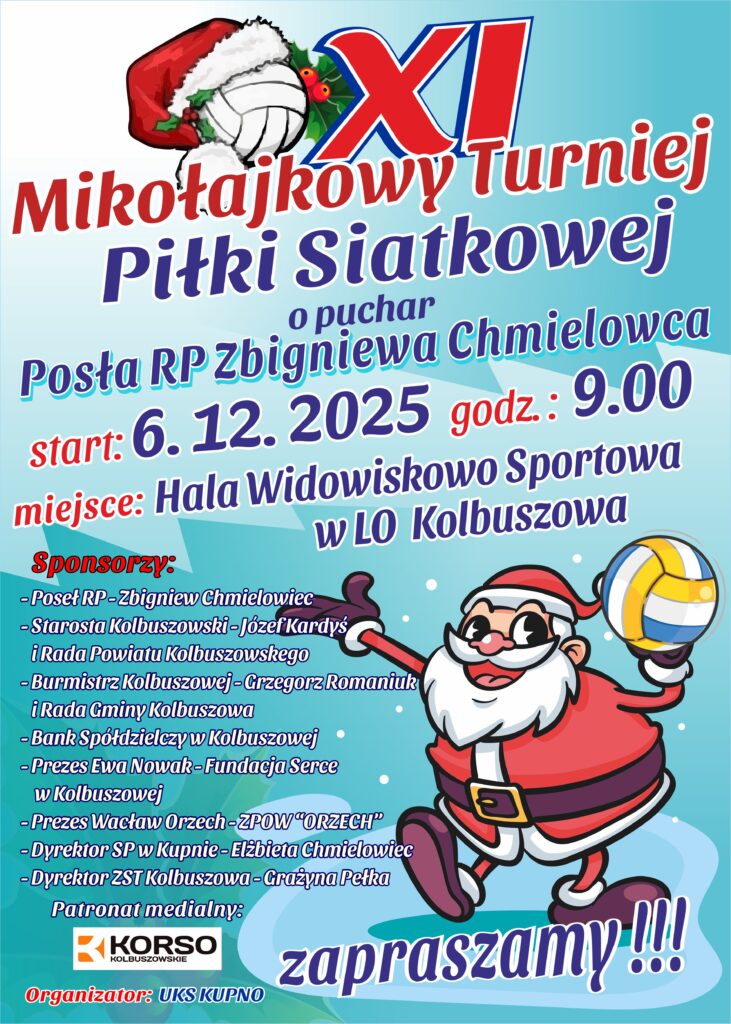 Zapraszamy na Turniej Mikołajkowy!