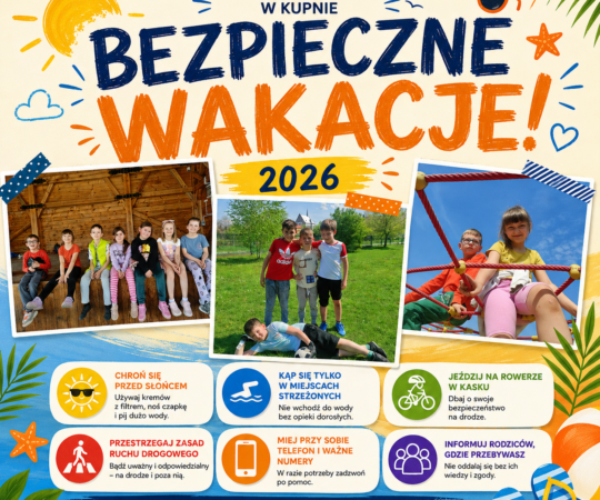 Bezpieczne wakacje 2026 – poradnik dla uczniów